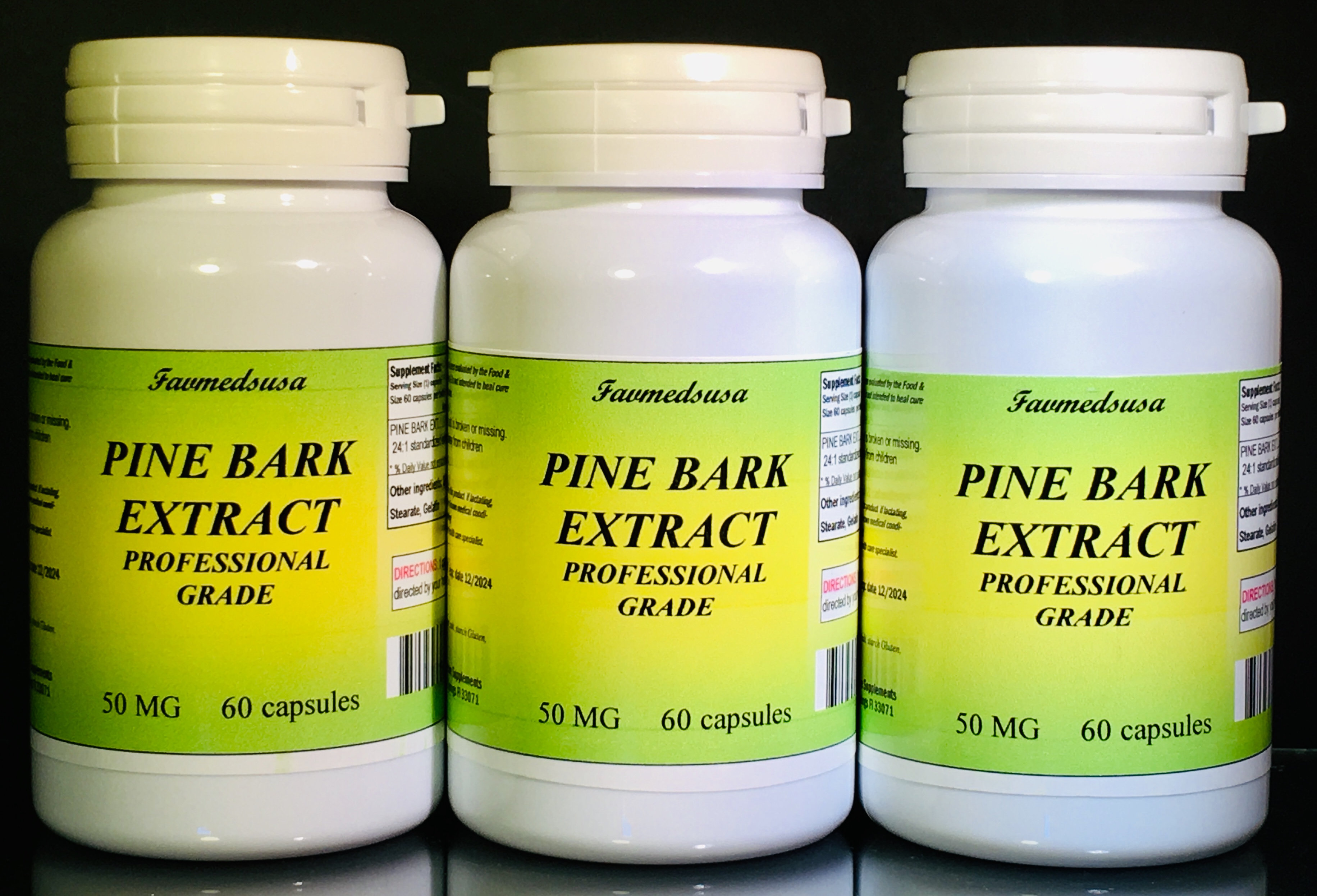 Pine Bark Extract 50mg - 180 (3x60) capsules